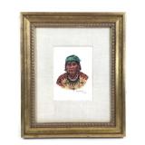 1980 Framed H. Wackermann Watercolor Painting