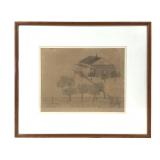 Graphite Drawing c.1889 D.A. Weaver West Virginia