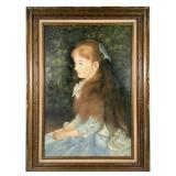 Framed Little Irene Hand Painted Reproduction