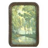 J Willett 1920's Gregian Maiden Art Nouevau Litho