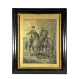 Gen'ls Lee & Jackson Last Mtg 1869 Steel Engraving