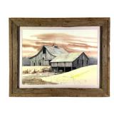 Myra Schuetter Watercolor Barn