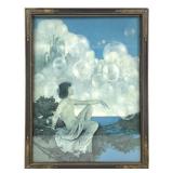 Maxfield Parrish Air Castles 1930's Litho FR