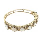 14K Opal Bracelet 19.9g TW 2 1/2" W