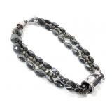Hematite & Pyrite Chunky Necklace 18" L