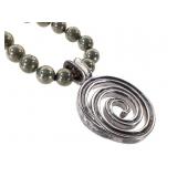 Simon Sebbag Polished Hematite? w Sterling Pendant