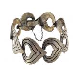 Mex Sterling Heart Bracelet 45.4g TW