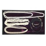 4 Necklaces Pearl Cloisonne+