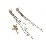 2 Pr 14K Pearl Earrings 3.3g TW