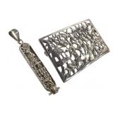 Sterling Brooch & Pendant 19.3g TW