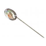 Sterling Keshi Freeform Golden Pearl Pin 2.4gTW