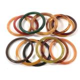 13 Vtg Bakelite Bangle Bracelets