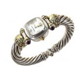 Vtg David Yurman 925 14K Watch