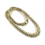 14K Byzantine Link Necklace 22.5g TW
