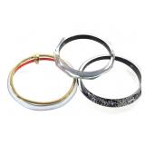 3 Alex Bittar Bangle Bracelets 2 1/2" W