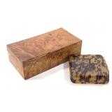 Birdseye Maple Box & Tortoise Shell Cig Case