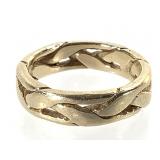 14K Ring 4.1g TW Sz 4 1/2