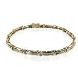 14K Diamond Bracelet 14.0g TW 8" L