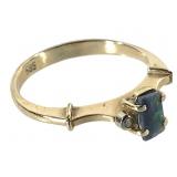 14K Opal Diamond Ring Sydney AUS Box