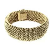 14K YG Italy 39g TW 7 1/4" L Bracelet