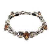 John Atencio Honey Citrine Sterling 18K Bracelet