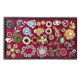 28 Antique & Vtg Brooches Pins Earrings+