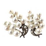 14K Pearl Screw-Back Earrings 5.7g TW