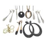 Swarovski Crystal Earrings Necklaces Pin