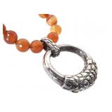 Simon Sebbag Carnelian Necklace w Sterling Pendant