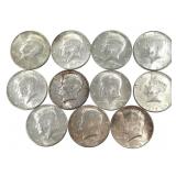 11 40% Kennedy Half Dollars