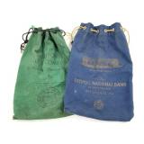 Two Empty Bank Bags