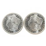 Qty 2 Half Troy Ounce .999 Silver (1 oz total)