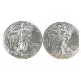 2-2018 American Silver Eagle 1oz $1 Coins