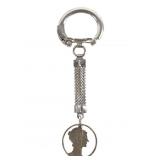 1945 Mercury Dime Art on Keychain