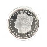 One Troy Ounce .999 Silver Round - Morgan Dollar