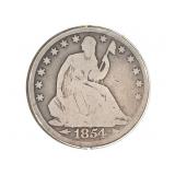 1854-O Seated Half Dollar, with Arrows