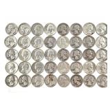50 Silver Washington Quarters