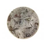 1852 3 Cent Silver Coin