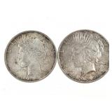 2-1922-D Peace Silver Dollars 2