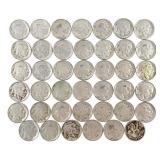 41 Buffalo Nickels - all with visible dates