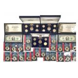 Misc Coins and Tokens + 2 2003 $2 Bills