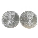 2-2018 American Silver Eagle 1oz $1 Coins