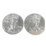 2-2018 American Silver Eagle 1oz $1 Coins