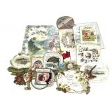 18 Die Cut Cards &  Advertising Trade Cards