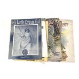 8 Sheet Music w Great Illust Mother Daughter Girl+