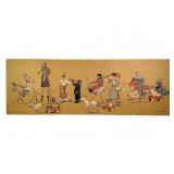 Hetherington Gay Circus Clowns No 2 c 1943 12 x 36