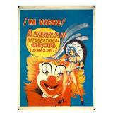 Ya Viene American Circus Poster