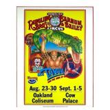 Kenneth Field Tahar RB & BB Circus Poster 14 x 22