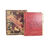 Early 20C Scrap Book w Advertising Cards, Florals+