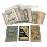 16 19th C Advertising Trade Almanacs
